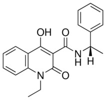 S-1-ET-4-HO-2-OXO-1,2-DIHYDRO-QUINOLINE-3-CARBOXYLIC ACID (1-PHENYL-ETHYL)-AMIDE AldrichCPR