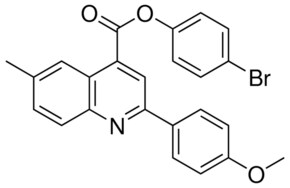 4-BROMOPHENYL 2-(4-METHOXYPHENYL)-6-METHYL-4-QUINOLINECARBOXYLATE AldrichCPR