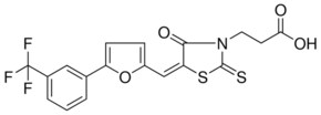 3-[(5E)-4-OXO-2-THIOXO-5-({5-[3-(TRIFLUOROMETHYL)PHENYL]-2-FURYL}METHYLENE)-1,3-THIAZOLIDIN-3-YL]PROPANOIC ACID AldrichCPR