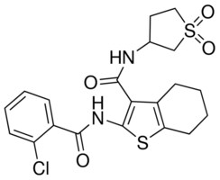 2-[(2-CHLOROBENZOYL)AMINO]-N-(1,1-DIOXIDOTETRAHYDRO-3-THIENYL)-4,5,6,7-TETRAHYDRO-1-BENZOTHIOPHENE-3-CARBOXAMIDE AldrichCPR