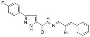 N'-(2-BR-3-PH-2-PROPENYLIDENE)-3-(4-FLUOROPHENYL)-1H-PYRAZOLE-5-CARBOHYDRAZIDE AldrichCPR