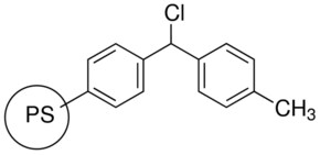聚合物键合型 4-甲基二苯氯甲烷 100-200&#160;mesh, extent of labeling: 1.6-2.2&#160;mmol/g loading, 1&#160;% cross-linked with divinylbenzene