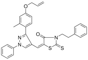 (5E)-5-({3-[4-(ALLYLOXY)-2-METHYLPHENYL]-1-PHENYL-1H-PYRAZOL-4-YL}METHYLENE)-3-(2-PHENYLETHYL)-2-THIOXO-1,3-THIAZOLIDIN-4-ONE AldrichCPR