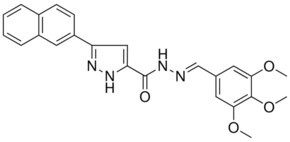 3-(2-NAPHTHYL)-N'-[(E)-(3,4,5-TRIMETHOXYPHENYL)METHYLIDENE]-1H-PYRAZOLE-5-CARBOHYDRAZIDE AldrichCPR