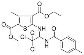 DIETHYL 3-METHYL-5-({2,2,2-TRICHLORO-1-[(4-METHYLBENZOYL)AMINO]ETHYL}AMINO)-2,4-THIOPHENEDICARBOXYLATE AldrichCPR