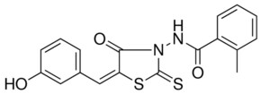 N-(5-(3-HYDROXY-BENZYLIDENE)-4-OXO-2-THIOXO-THIAZOLIDIN-3-YL)-2-METHYL-BENZAMIDE AldrichCPR