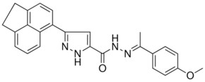 3-(1,2-DIHYDRO-5-ACENAPHTHYLENYL)-N'-[(E)-1-(4-METHOXYPHENYL)ETHYLIDENE]-1H-PYRAZOLE-5-CARBOHYDRAZIDE AldrichCPR