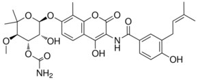 (3R,4S,5R,6R)-5-hydroxy-6-(4-hydroxy-3-(4-hydroxy-3-(3-methylbut-2-enyl)benzamido)-8-methyl-2-oxo-2H-chromen-7-yloxy)-3-methoxy-2,2-dimethyltetrahydro-2H-pyran-4-yl carbamate AldrichCPR