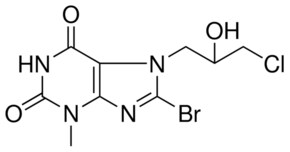 8-BROMO-7-(3-CHLORO-2-HYDROXYPROPYL)-3-METHYL-3,7-DIHYDRO-1H-PURINE-2,6-DIONE AldrichCPR