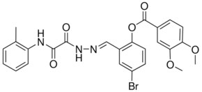 4-BR-2-(2-(OXO(2-TOLUIDINO)ACETYL)CARBOHYDRAZONOYL)PHENYL 3,4-DIMETHOXYBENZOATE AldrichCPR