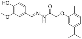 N'-(4-HO-3-METHOXYBENZYLIDENE)-2-(5-ISOPROPYL-2-METHYLPHENOXY)ACETOHYDRAZIDE AldrichCPR