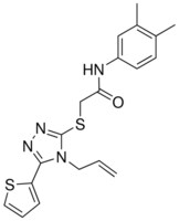 2-{[4-ALLYL-5-(2-THIENYL)-4H-1,2,4-TRIAZOL-3-YL]SULFANYL}-N-(3,4-DIMETHYLPHENYL)ACETAMIDE AldrichCPR