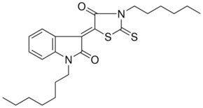 (3Z)-1-HEPTYL-3-(3-HEXYL-4-OXO-2-THIOXO-1,3-THIAZOLIDIN-5-YLIDENE)-1,3-DIHYDRO-2H-INDOL-2-ONE AldrichCPR