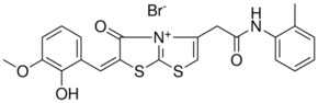 (2E)-2-(2-HYDROXY-3-METHOXYBENZYLIDENE)-3-OXO-5-[2-OXO-2-(2-TOLUIDINO)ETHYL]-2,3-DIHYDRO[1,3]THIAZOLO[2,3-B][1,3]THIAZOL-4-IUM BROMIDE AldrichCPR