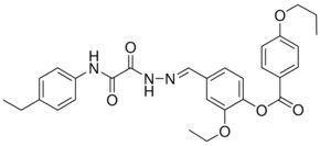2-ETHOXY-4-(2-((4-ETHYLANILINO)(OXO)AC)CARBOHYDRAZONOYL)PHENYL 4-PROPOXYBENZOATE AldrichCPR