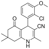 4-(2-CHLORO-3-METHOXYPHENYL)-2,7,7-TRIMETHYL-5-OXO-1,4,5,6,7,8-HEXAHYDRO-3-QUINOLINECARBONITRILE AldrichCPR