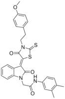 N-(3,4-DIMETHYLPHENYL)-2-((3Z)-3-{3-[2-(4-METHOXYPHENYL)ETHYL]-4-OXO-2-THIOXO-1,3-THIAZOLIDIN-5-YLIDENE}-2-OXO-2,3-DIHYDRO-1H-INDOL-1-YL)ACETAMIDE AldrichCPR