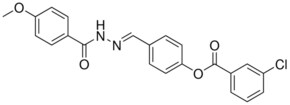 4-(2-(4-METHOXYBENZOYL)CARBOHYDRAZONOYL)PHENYL 3-CHLOROBENZOATE AldrichCPR
