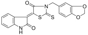(3Z)-3-[3-(1,3-BENZODIOXOL-5-YLMETHYL)-4-OXO-2-THIOXO-1,3-THIAZOLIDIN-5-YLIDENE]-1,3-DIHYDRO-2H-INDOL-2-ONE AldrichCPR