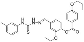 2-ETHOXY-4-(2-(3-TOLUIDINOCARBOTHIOYL)CARBOHYDRAZONOYL)PHENYL 4-PROPOXYBENZOATE AldrichCPR