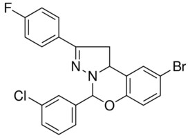 9-BR-5-(3-CHLORO-PH)-2-(4-F-PH)-1,10B-DIHYDROPYRAZOLO(1,5-C)(1,3)BENZOXAZINE AldrichCPR