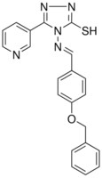 4-({(E)-[4-(BENZYLOXY)PHENYL]METHYLIDENE}AMINO)-5-(3-PYRIDINYL)-4H-1,2,4-TRIAZOLE-3-THIOL AldrichCPR