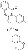 N-(2,3-DIHYDRO-1,4-BENZODIOXIN-6-YL)-2-{[3-(4-METHYLPHENYL)-4-OXO-3,4-DIHYDRO-2-QUINAZOLINYL]SULFANYL}ACETAMIDE AldrichCPR