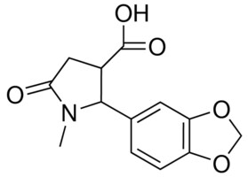 2-(1,3-BENZODIOXOL-5-YL)-1-METHYL-5-OXO-3-PYRROLIDINECARBOXYLIC ACID AldrichCPR
