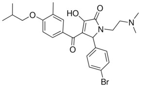 5-(4-BROMOPHENYL)-1-[2-(DIMETHYLAMINO)ETHYL]-3-HYDROXY-4-(4-ISOBUTOXY-3-METHYLBENZOYL)-1,5-DIHYDRO-2H-PYRROL-2-ONE AldrichCPR