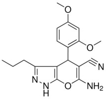 6-AMINO-4-(2,4-DI-MEO-PH)-3-PR-1,4-DIHYDROPYRANO(2,3-C)PYRAZOLE-5-CARBONITRILE AldrichCPR