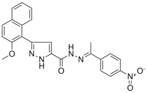 3-(2-METHOXY-1-NAPHTHYL)-N'-[(E)-1-(4-NITROPHENYL)ETHYLIDENE]-1H-PYRAZOLE-5-CARBOHYDRAZIDE AldrichCPR