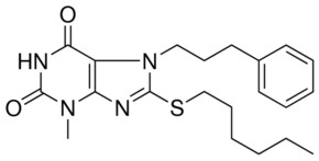 8-HEXYLSULFANYL-3-METHYL-7-(3-PHENYL-PROPYL)-3,7-DIHYDRO-PURINE-2,6-DIONE AldrichCPR