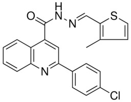 2-(4-CL-PH)-QUINOLINE-4-CARBOXYLIC ACID (3-ME-THIOPHEN-2-YLMETHYLENE)-HYDRAZIDE AldrichCPR