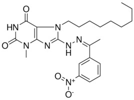 3-ME-8-(N'-(1-(3-NITRO-PH)-ETHYLIDENE)HYDRAZINO)-7-NONYL-3,7-2H-PURINE-2,6-DIONE AldrichCPR