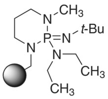 聚苯乙烯负载 2-叔丁基亚氨基-2-二乙基氨基-1,3-二甲基-全氢-1,3,2-二氮杂磷 extent of labeling: ~2.2&#160;mmol/g base loading
