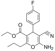 ETHYL 6-AMINO-5-CYANO-4-(4-FLUOROPHENYL)-2-PROPYL-4H-PYRAN-3-CARBOXYLATE AldrichCPR