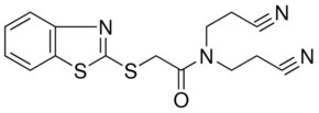 2-(1,3-BENZOTHIAZOL-2-YLTHIO)-N,N-BIS(2-CYANOETHYL)ACETAMIDE AldrichCPR