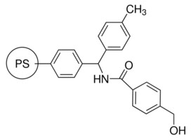 聚合物键合型 4-羟甲基苯甲酸-4-甲基二苯甲胺 100-200&#160;mesh, extent of labeling: 0.7-1.3&#160;mmol/g loading, 1&#160;% cross-linked with divinylbenzene