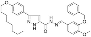 N'-{(E)-[3-(BENZYLOXY)-4-METHOXYPHENYL]METHYLIDENE}-3-[4-(OCTYLOXY)PHENYL]-1H-PYRAZOLE-5-CARBOHYDRAZIDE AldrichCPR