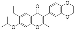 3-(2,3-2H-BENZO(1,4)DIOXIN-6-YL)-6-ETHYL-7-ISOPROPOXY-2-METHYL-CHROMEN-4-ONE AldrichCPR