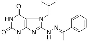 7-ISOBUTYL-3-ME-8-(N'-(1-PH-ETHYLIDENE)-HYDRAZINO)-3,7-DIHYDRO-PURINE-2,6-DIONE AldrichCPR