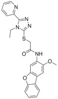 2-{[4-ETHYL-5-(2-PYRIDINYL)-4H-1,2,4-TRIAZOL-3-YL]SULFANYL}-N-(2-METHOXYDIBENZO[B,D]FURAN-3-YL)ACETAMIDE AldrichCPR