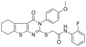 N-(2-FLUOROPHENYL)-2-{[3-(4-METHOXYPHENYL)-4-OXO-3,4,5,6,7,8-HEXAHYDRO[1]BENZOTHIENO[2,3-D]PYRIMIDIN-2-YL]SULFANYL}ACETAMIDE AldrichCPR