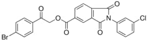 2-(4-BROMOPHENYL)-2-OXOETHYL 2-(3-CHLOROPHENYL)-1,3-DIOXO-5-ISOINDOLINECARBOXYLATE AldrichCPR