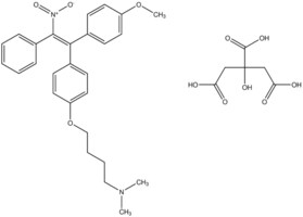 4-{4-[(E)-1-(4-methoxyphenyl)-2-nitro-2-phenylethenyl]phenoxy}-N,N-dimethyl-1-butanamine 2-hydroxy-1,2,3-propanetricarboxylate AldrichCPR