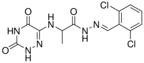 N'-[(E)-(2,6-DICHLOROPHENYL)METHYLIDENE]-2-[(3,5-DIOXO-2,3,4,5-TETRAHYDRO-1,2,4-TRIAZIN-6-YL)AMINO]PROPANOHYDRAZIDE AldrichCPR