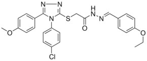 2-{[4-(4-CHLOROPHENYL)-5-(4-METHOXYPHENYL)-4H-1,2,4-TRIAZOL-3-YL]SULFANYL}-N'-[(E)-(4-ETHOXYPHENYL)METHYLIDENE]ACETOHYDRAZIDE AldrichCPR
