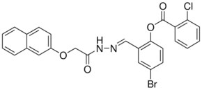 4-BROMO-2-(2-((2-NAPHTHYLOXY)ACETYL)CARBOHYDRAZONOYL)PHENYL 2-CHLOROBENZOATE AldrichCPR