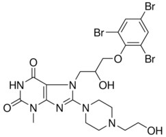 8-[4-(2-HYDROXYETHYL)-1-PIPERAZINYL]-7-[2-HYDROXY-3-(2,4,6-TRIBROMOPHENOXY)PROPYL]-3-METHYL-3,7-DIHYDRO-1H-PURINE-2,6-DIONE AldrichCPR