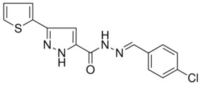 5-THIOPHEN-2-YL-2H-PYRAZOLE-3-CARBOXYLIC ACID (4-CHLORO-BENZYLIDENE)-HYDRAZIDE AldrichCPR